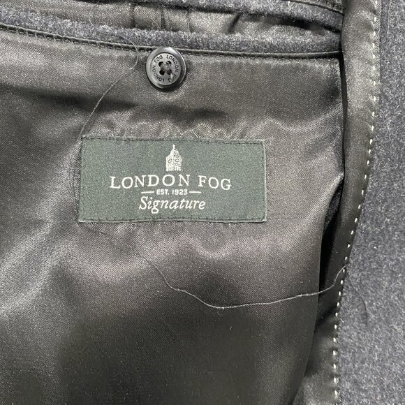 London Fog Signature. Long Coat. Men's. WOOL blend. - Picture 4 of 7